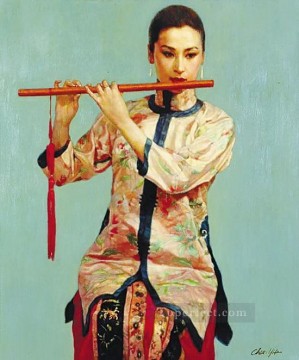 zg053cD132 pintor chino Chen Yifei Pinturas al óleo
